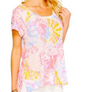 Lilly Pulitzer- Inara Linen Beach Top size Large
